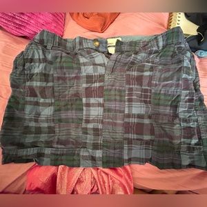 Old navy plaid mini skirt